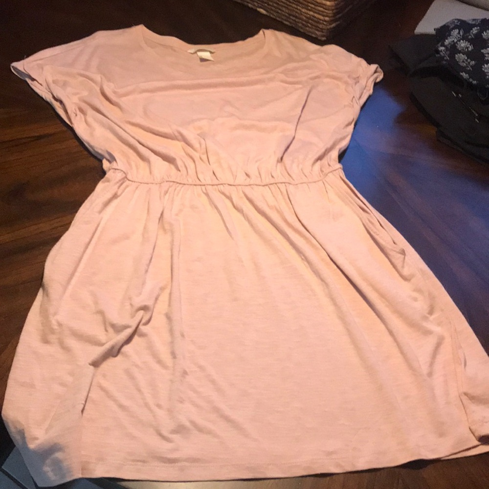 Light pink mid length dress
